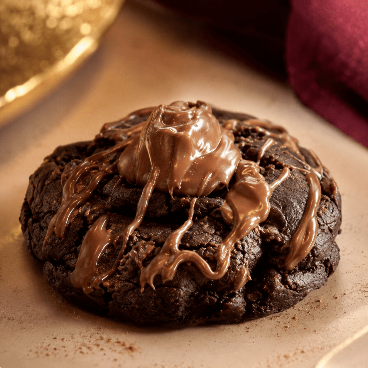 Cookie de Chocolate com Nutella